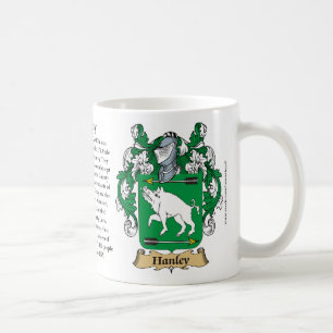 Hanley, der Ursprung, die Bedeutung und das Wappen Kaffeetasse