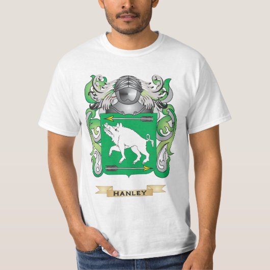 Hanley Wappen (Familienwappen) T-Shirt (Vorderseite)