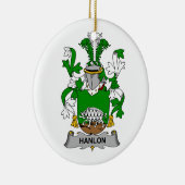Hanlon Familienwappen Keramik Ornament (Rechts)