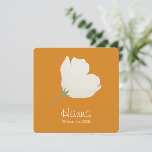 Hanna-Geburtenrate Karte (Stehend Vorderseite)