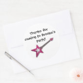 Hanna Montana/Rock Star Goody Bag Label Runder Aufkleber (Umschlag)