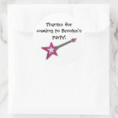 Hanna Montana/Rock Star Goody Bag Label Runder Aufkleber (Tasche)