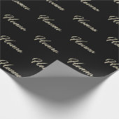 Hanna white gold Handwriting Geschenkpapier (Ecke)