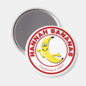 Hannah Bananas Magnet (Vorderseite/Rückseite)