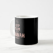 Hannah Behalt Calm Personalisiert Name Freunde Fun Kaffeetasse (Vorderseite Links)