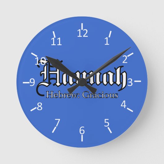 Hannah Clock Runde Wanduhr (Vorderseite)