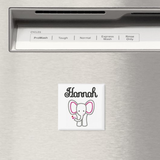 Hannah Elephant Magnet (In Situ (Geschirrspüler))