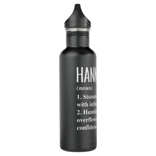 Hannah First Name Definition Personalisierte Gesch Edelstahlflasche (Links)