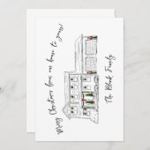 Hannah Flachkarte Einladung (Vorne/Hinten)