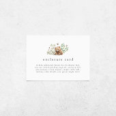 HANNAH Gender Neutral Bear Woodland Baby Dusche Begleitkarte