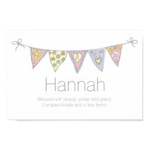 Hannah Girls Name und Bedeutung Bundposter