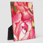 Hannah Gordon Rosa Aquarellkunst Fotoplatte (Seite)