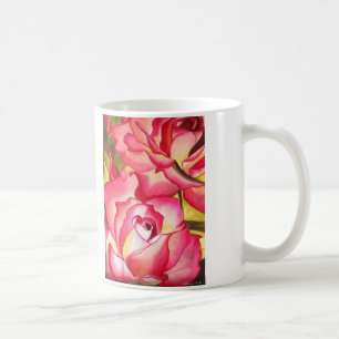 Hannah Gordon Rosa Blume Aquarellkunst Kaffeetasse