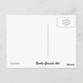 Hannah Gordon Rosa Blume Aquarellkunst Postkarte (Rückseite)