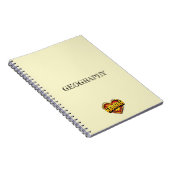 Hannah Heart Yellow Notizblock (Rechte Seite)