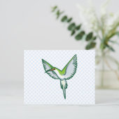 Hannah Hummingbird Postkarte (Stehend Vorderseite)