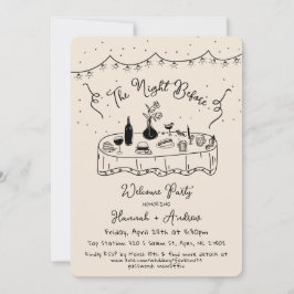 Hannah ist die Nacht vor der Begrüßungsnacht Einladung