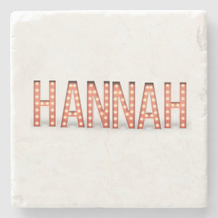 Hannah Marquee-Leuchten Steinuntersetzer