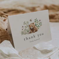 HANNAH Neutral Bear Bee Boho Woodland Babydusche