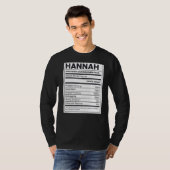 Hannah Nutrition Information Problem lösen T-Shirt (Vorne ganz)
