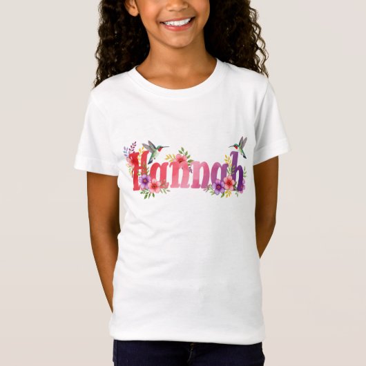 Hannah - Personalised Shirt  - For Kids (Vorderseite)