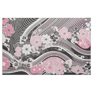 HANNAH-Sammlung   Modernes Japanisches Rosa und Sc Stoff