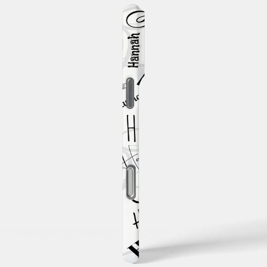 Hannah Schwarz-weiß Case-Mate iPhone Case (Rückseite / Rechts)