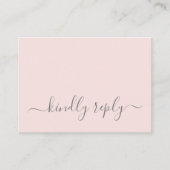 Hannah Simple Script Wedding Website UAWG Begleitkarte (Vorderseite)
