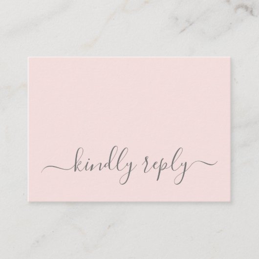 Hannah Simple Script Wedding Website UAWG Begleitkarte (Vorderseite)