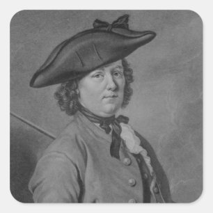 Hannah Snell, der weibliche Soldat Quadratischer Aufkleber