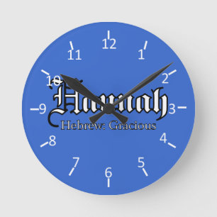 Hannah-Uhr Runde Wanduhr