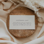 HANNAH Vintag Cream Boho Simple Baby Dusche Begleitkarte<br><div class="desc">Diese Vintage,  cremefarbene,  einfache Baby-Duschkabine aus der Hannah Collection ist ideal für eine minimalistische Babydusche oder eine Sprinkle-Dusche. Die neutrale Creme und die graue Farbgestaltung zeichnen sich durch eine moderne,  undekorierte Typografie mit einem einzigartigen minimalistischen Stil aus.</div>