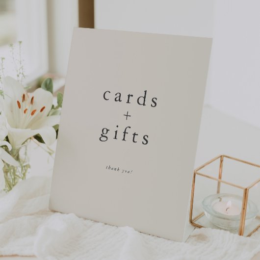 HANNAH Vintag Creme Einfache Karten und Geschenke Sockelschild