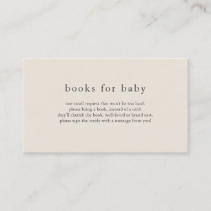 HANNAH Vintage-Bücher für Baby-Karte Begleitkarte