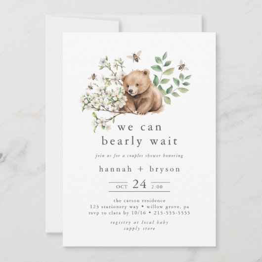 HANNAH Wir können schon lange auf die Dusche von H Einladung (Vorderseite)