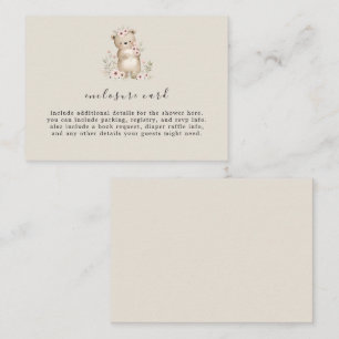 HANNAH Woodland Babyduschkarte Begleitkarte