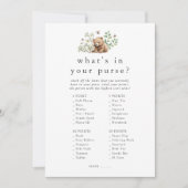 HANNAH Woodland Was ist in Ihrer Spielkarte? Einladung (Vorderseite)