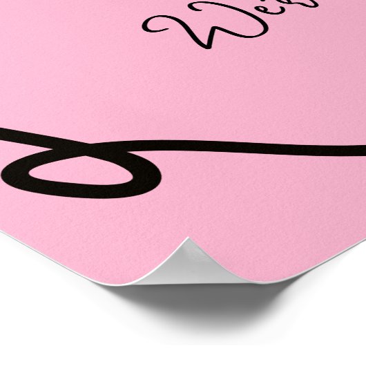 Hannahs Begrüßungstisch Poster (Ecke)