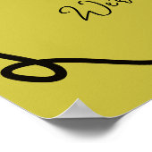 Hannahs Begrüßungstisch Poster (Ecke)