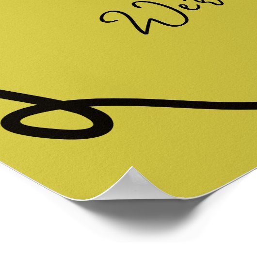 Hannahs Begrüßungstisch Poster (Ecke)