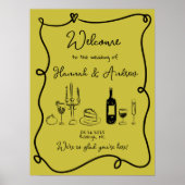 Hannahs Begrüßungstisch Poster (Vorne)