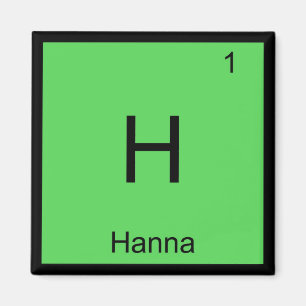 Hannanamenschemie-Element-Periodensystem Magnet