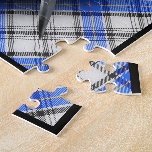 Hannay Clan Tartan Schwerter und Shield Puzzle (Seite)