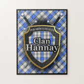 Hannay Clan Tartan Schwerter und Shield Puzzle (Vertikal)