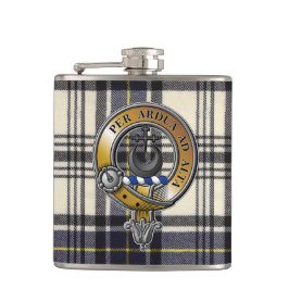 Hannay Tartan & Abzeichen Flachmann