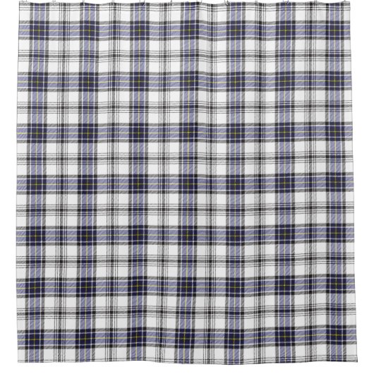 Hannay Tartan Kariertes blaues Muster Duschvorhang (Vorderseite)