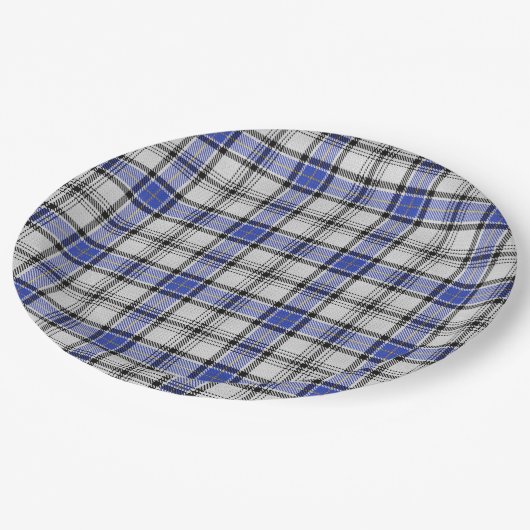 Hannay Tartan Pappteller (Schrägansicht)