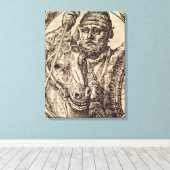 Hannibal (247-183 v. Chr.) (Gravieren) Leinwanddruck (Insitu (Holzboden))