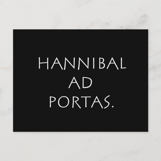 Hannibal ad portas postkarte (Vorderseite)