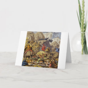 Hannibal Barca & Army & Quote Geschenke & Karten